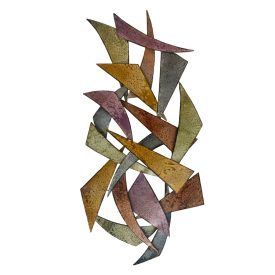 Éles formák - fém fali dekoráció