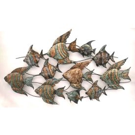 Tengeri élet - fém fali dekoráció