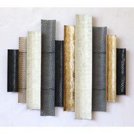 Újragondolt gyufaszálak - fém fali dekoráció