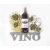 Vino - fém fali dekoráció