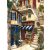 Titkos találkozóhely - kézzel átfestett olajfestmény