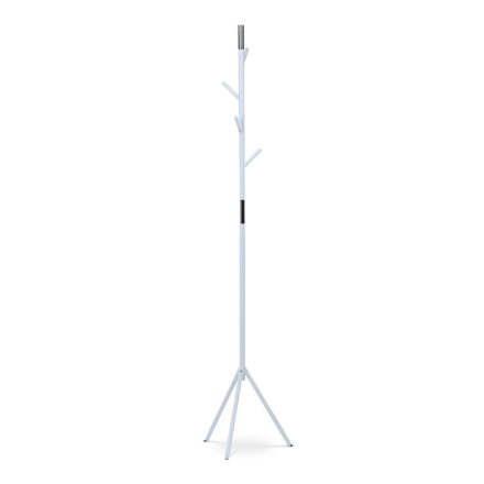 Modern Állófogas, magasság 179 cm, fém szerkezet, matt fehér lakk, teherbírás 6 kg