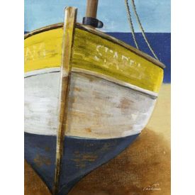 Közeli csónak - kézzel átfestett olajfestmény