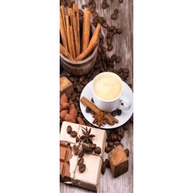 Fahéjas cappuccino - üvegkép