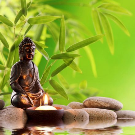 Nyugalmas buddha - vászonkép