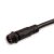 Csatlakozókábel 30cm, dugóval male IP67, 4 pólusú 0,5mm²