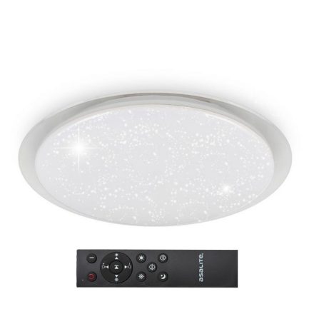 Asalite LED Mennyezeti Lámpa LIZA 48W 3000K/4000K/6500K (4080 lumen) Kerek/Csillagos + Távirányító CCT