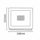 Asalite LED Fehér Reflektor Slim 30W 4500K (2700 lumen)