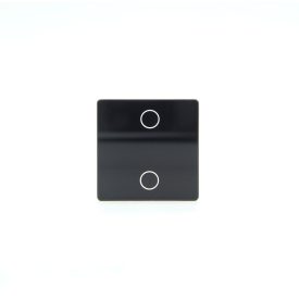 Z-Switch 2-es (2G) kis üveg kapcsoló panel Fekete
