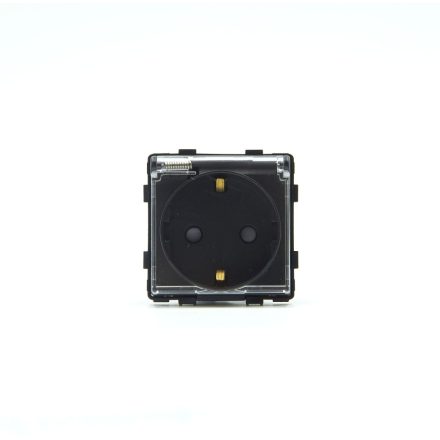 Z-Switch Dugalj 230V csapfedeles IP44 (2P+F) Fekete