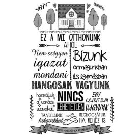 Otthoni szabályok - motivációs vászonkép