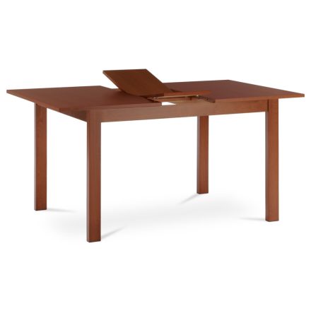 Kihúzható étkezőasztal 120+30x80x74 cm, MDF asztallap, furnér, tömörfa lábak, cseresznye színben