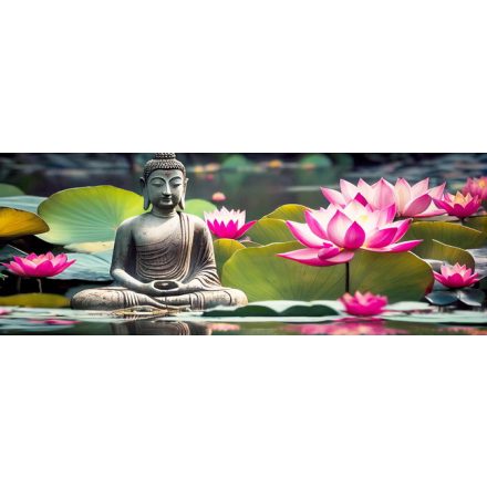Különleges tavi meditáció - vászonkép