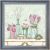 Friss tavaszi virágok - keretezett olajfestmény