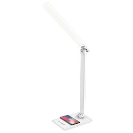   MEGGIE dimmelhető LED asztali lámpa vezeték nélküli töltéssel és USB 8W - DL3304/W