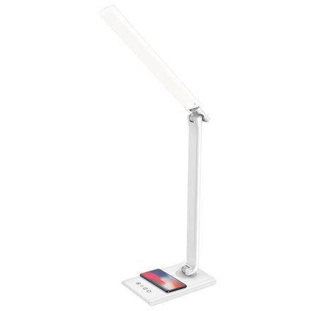MEGGIE dimmelhető LED asztali lámpa vezeték nélküli töltéssel és USB 8W - DL3304/W