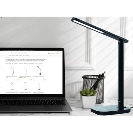 LED lámpa KIARA 7W dimmelhető, USB + éjszakai fény + időzítő - DL4304/B