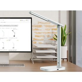   LED lámpa KIARA 7W dimmelhető, USB + éjszakai fény + időzítő - DL4304/W