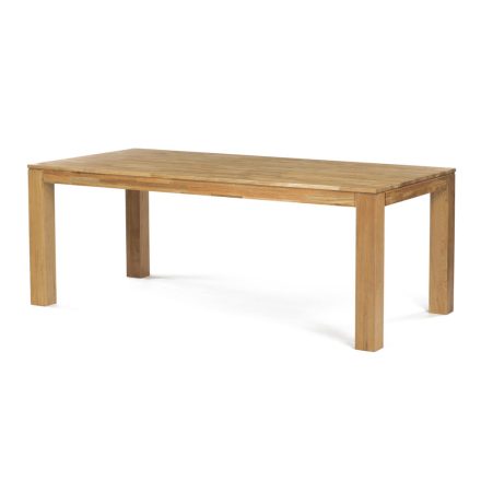 Étkezőasztal 200x100x75, tömör fehér tölgy, olajos felületkezelés, 10x10 cm-es lábak