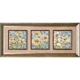 Fehér virágzás - keretezett olajfestmény