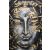 Fenséges Buddha - aranyfóliás vászonkép