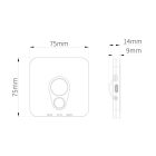 Stanley szekrény alatti lépcsőlámpa, fekete, 3CCT, 7,5*7,5cm