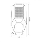 Napelemes lámpa Kobra 200W 6500K
