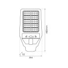 Kers II napelemes lámpa 300W 1200lm 6500K