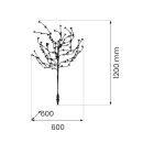 Napelemes lámpafa 120cm RGB+3000K IP44