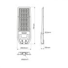 Napelemes lámpa Via 200W 2400lm 6000K