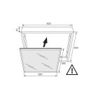 60x60-as műanyag keret LED panelhez