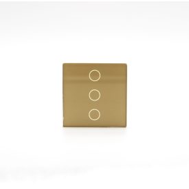 Z-Switch 3-as (3G) kis üveg kapcsoló panel Arany