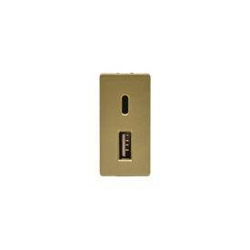 Z-Switch USB aljzat A+C (1 modulos) 230V Arany