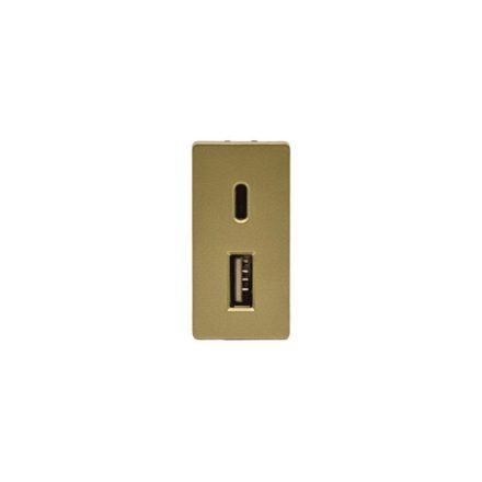Z-Switch USB aljzat A+C (1 modulos) 230V Arany