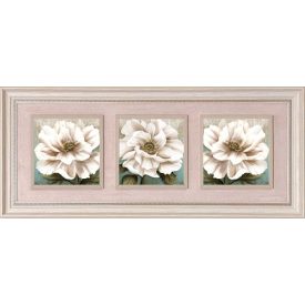 Hortenzia csokor - keretezett olajfestmény