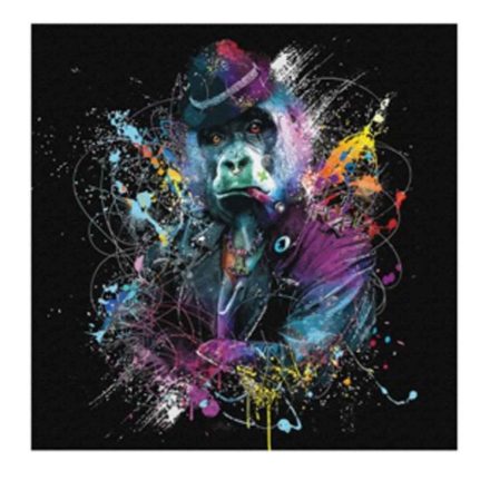 Gengszter gorilla - üvegkép