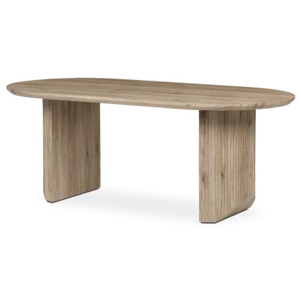 Étkezőasztal, 200x100x76 cm, MDF lap, 3D dekor tölgy san remo