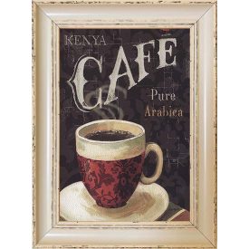 Cafe - keretezett olajfestmény