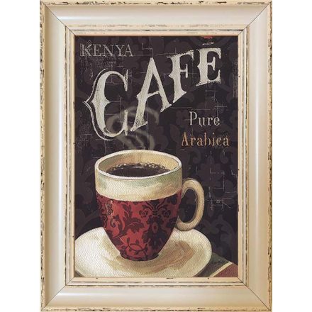 Cafe - keretezett olajfestmény