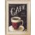 Cafe - keretezett olajfestmény