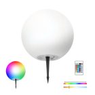 Kobi Design napelemes LED kerti lámpa GARDEN BALL 30cm 3000K+RGB