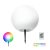 Kobi Design napelemes LED kerti lámpa GARDEN BALL 30cm 3000K+RGB