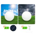 Kobi Design napelemes LED kerti lámpa GARDEN BALL 30cm 3000K+RGB