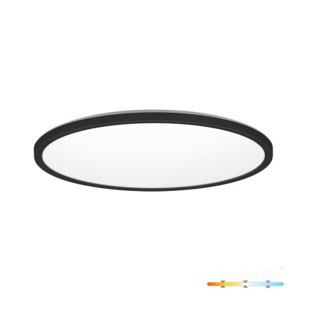 Mennyezeti lámpa LED NIVERA CIRCLE 24W 3CCT IP54 fekete Kobi Premium