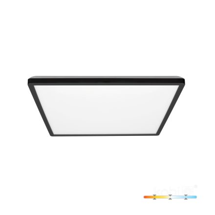 Mennyezeti lámpa LED NIVERA NÉGYZET 18W 3CCT IP54 fekete Kobi Premium