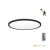 Mennyezeti lámpa LED NIVERA CIRCLE 18W 3CCT LX IP54 fekete Kobi Premium
