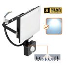 DELYO MHNC LED-reflektor, 110°, IP54, 30 W, Hideg fehér, fekete