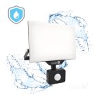DELYO MHNC LED-reflektor, 110°, IP54, 30 W, Hideg fehér, fekete