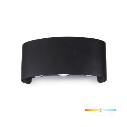 Kerti fali lámpa LED LUMEPRA 6W 4000K IP65 fekete Kobi