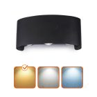 Kerti fali lámpa LED LUMEPRA 6W 4000K IP65 fekete Kobi